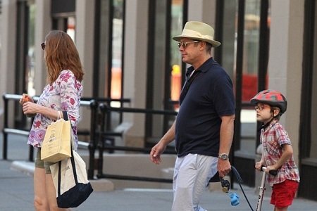 James Spader and Leslie Stefanson in the outing with their son Nathaneal