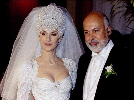 Celine Dion and Rene Angelil on Their Big Day