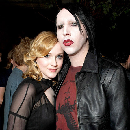Evan Rachel Wood with Marilyn Manson