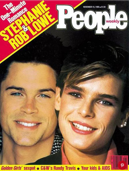 Rob Lowe with Princess Stephanie on the cover of people magazine