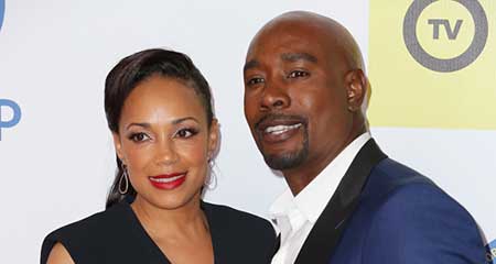 Pam Byse with her husband Morris Chestnut