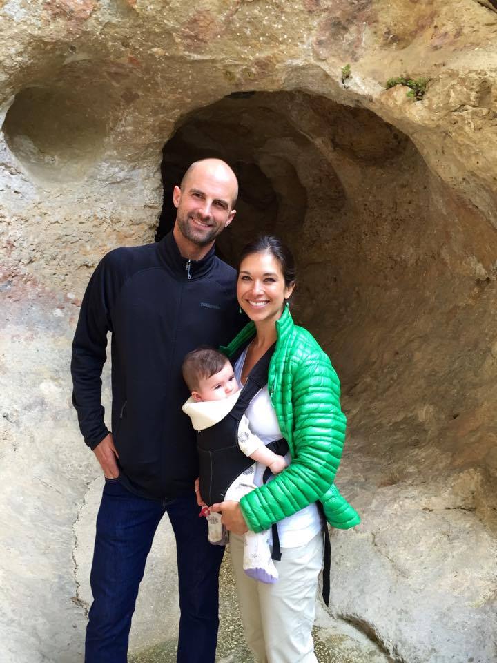 The couple Ana Cabrera and Benjamin Neilsen on a family trip