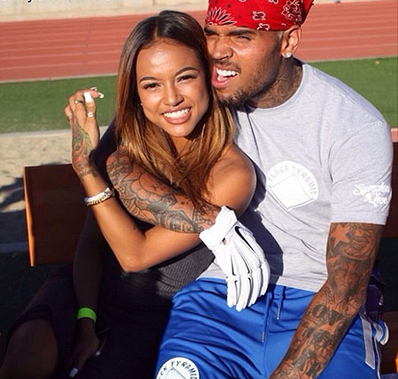 Former boyfriend and girlfriend: Chris Brown and Karrueche Tran