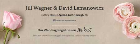 wagner jill married david registry her knot marriage couple relationship boyfriend source status find