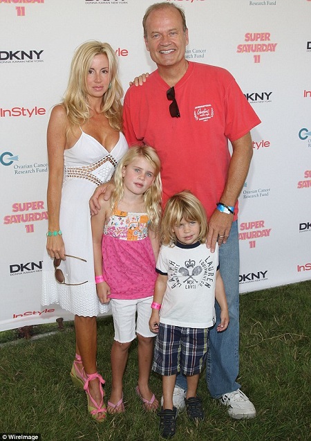 Camille Grammer and Kelsey Grammer with their children