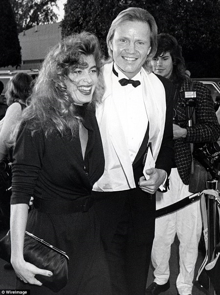 Eileen Davidson with actor Jon Voight