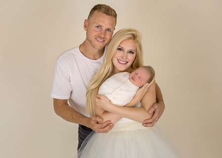 Heidi Montag and Spencer Pratt with their new baby Gunner Stone Pratt