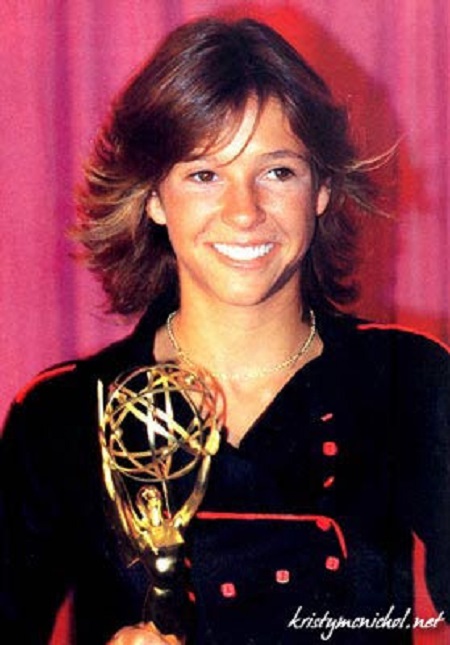 Kristy McNichol with her awards