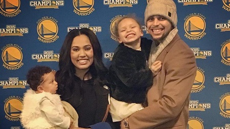 Steph and Ayesha with their children