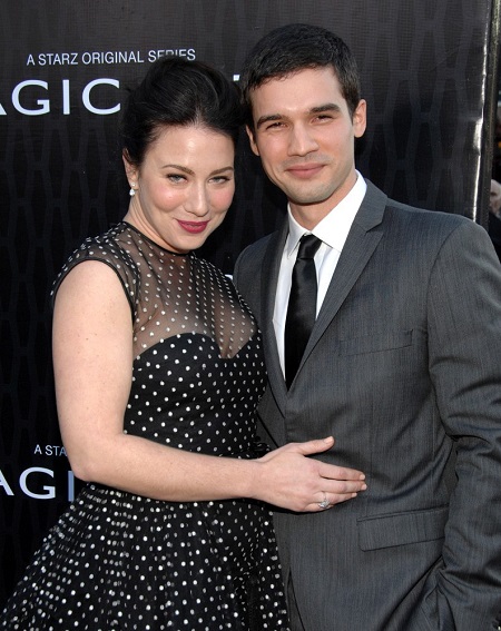Lynn Collins with her first husband Steven Strait