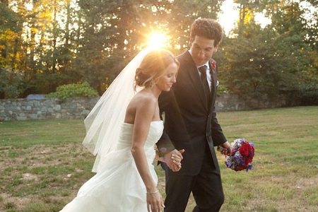 Jon Bernthal and Erin Angle on their wedding