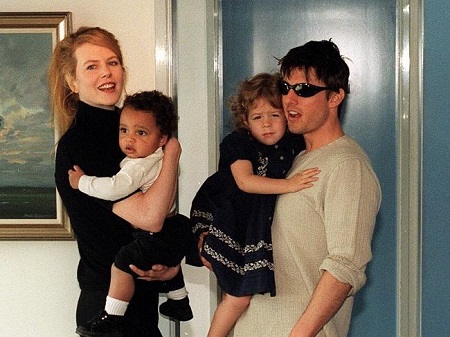 Tom Cruise and Nicole Kidman with their kids: Isabella and Connor