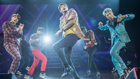 SHiNee performing at the Verizon Theatre at Grand Prairie in Dallas in March 2017