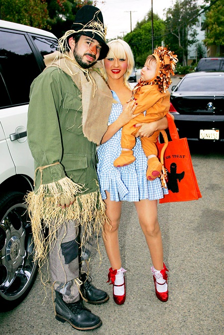 Christina Aguilera with her former husband Jordan Bratman whom she divorced in 2011 and son, Max Liron Bratman, now 9