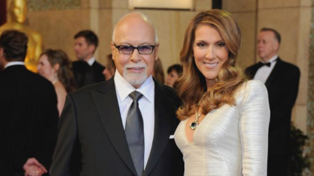 Celine Dion with husband Rene Angelil