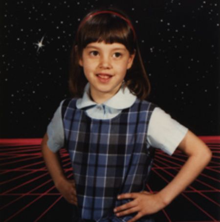 Aubrey Plaza in her childhood