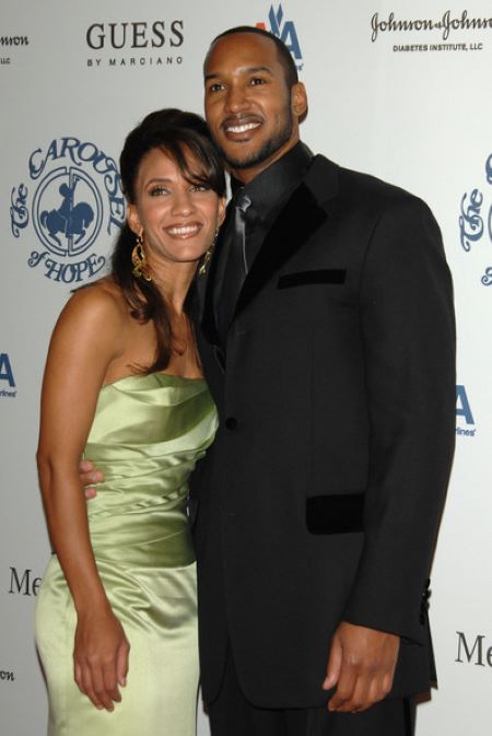 Sophina Brown with her co-star and husband, Henry Simmons. 