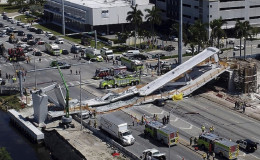 At Least 6 Killed In Pedestrian Bridge Collapse In Miami, Florida
