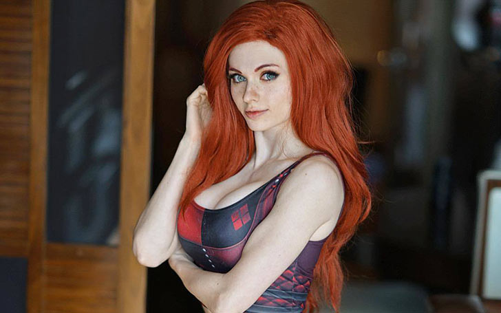 Professional cosplayer Kaitlyn Siragusa also known as Amouranth. 