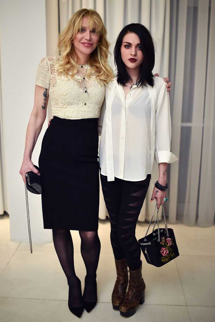 Courtney Love and her daughter Frances Bean Cobain 