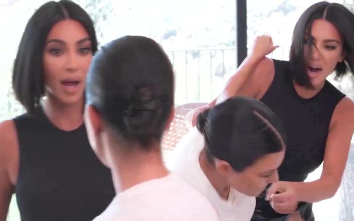 Kourtney Kardashian & Kim Kardashian Throw Fists On New Teaser Of KUWTK